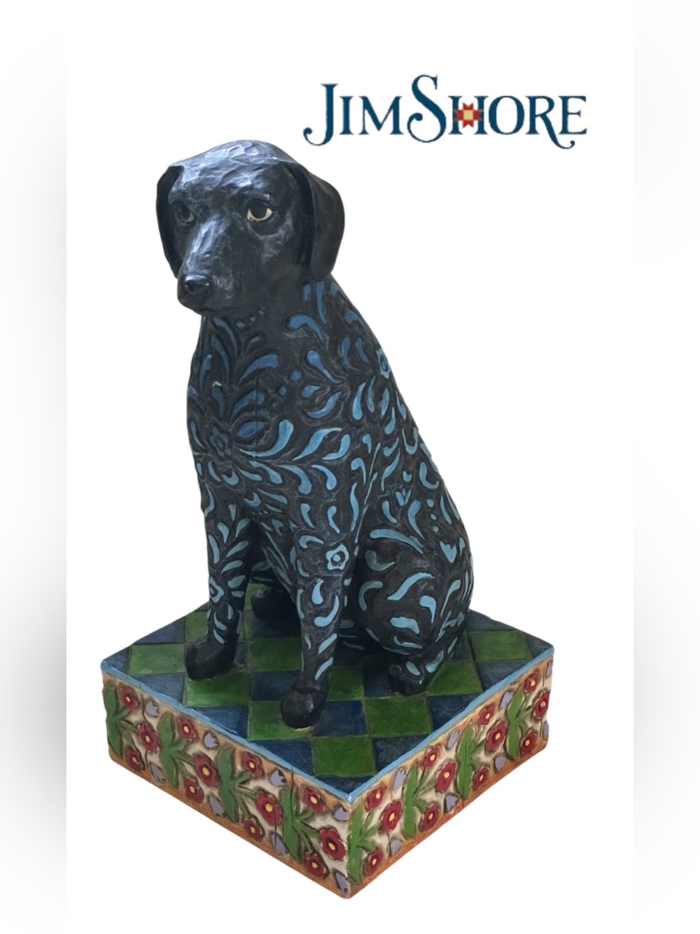 2005 JIM SHORE BLACK LABRADOR FIGURINE ‘LICORICE’ HEARTWOOD CREEK VINTAGE